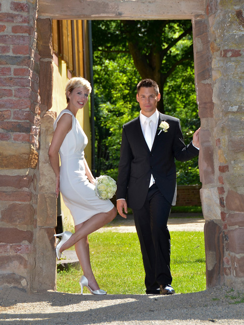 Hochzeitsfotografie, Brautpaarshooting, Schloss Burgau Düren