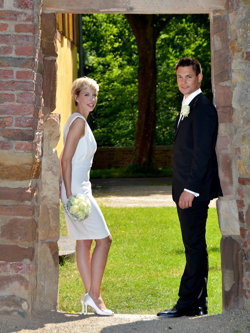 Hochzeitsfotografie, Brautpaarshooting, Schloss Burgau Düren